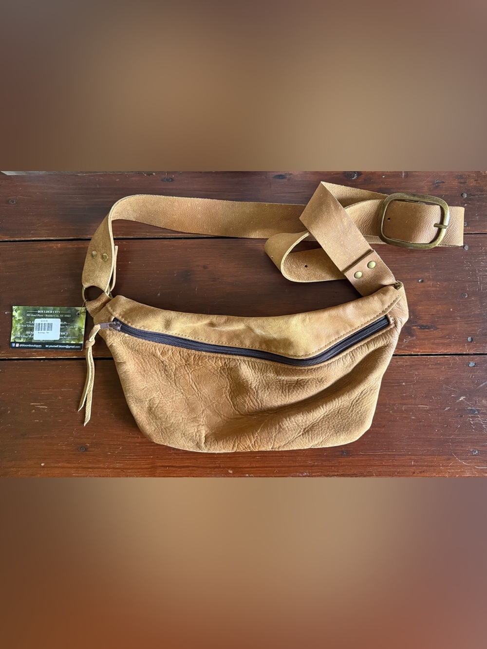 NWT Keep It Gypsy Tan Suede Crossbody Bag